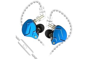 KINBOOFI KZ ZSN Pro X Auriculares 1BA 1DD Doble con de en Cable MicróFono Negro (Azul con Micrófono)