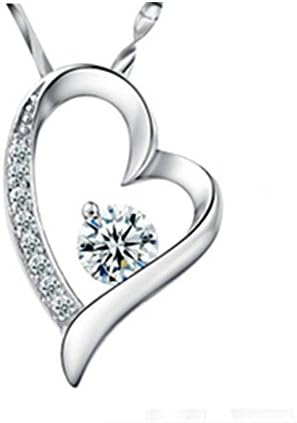 Classic Heart Necklaces For Women For Girls Perfect Gift Zirconia Set White Gold Plated Necklaces