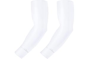 COOLOMG 1Pair Compression Arm Sleeves UV Protection Cover Elbow Arm Warmers for Kids Adults 20+ Colors/Patterns