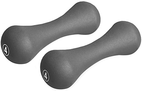 Neoprene Dumbbells Aerobic Weight Fitness Training – Sold as a Pair /Boxed in a pairs (8kg - 2x4kg)