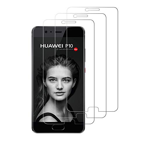Peloo Protector de Pantalla para Huawei P10 [3 Unidades] Cristal Templado para Huawei P10 9H Dureza Alta Definicion