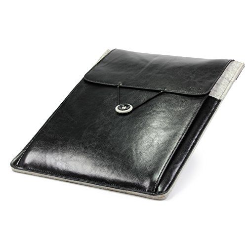Original Urcover® Handgefertige Fashion Designer Mac-book Pro 13 Zoll Tasche Hülle Tasche Sleeve dpark Style Notebooktasche Laptophülle 13 Zoll Hell Grau Schwarz - 6