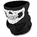 Price comparison product image HD Unique Stretchable Windproof Black Tribal Classic Skull Soft Polyester Half Face Mask Facemask Headwear Motorcycle ATV Biker Cycling