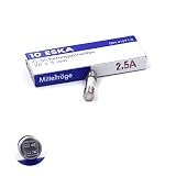 Corriente: 2.5 A 10 x Fusible Temporizado (M) medio de cristal 2.5 A/250 VAC 5 x 20 mm