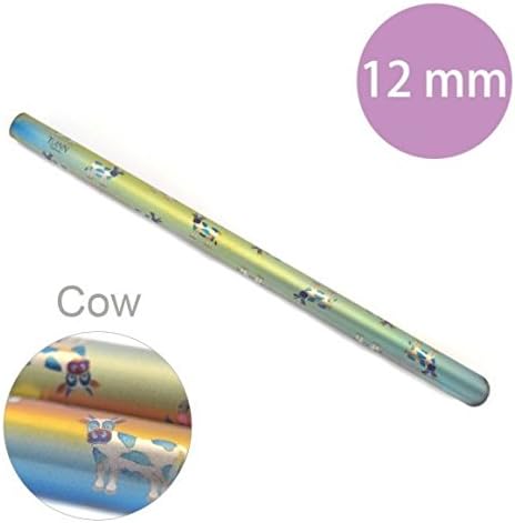 TiANN STRAW01-AU-COW+BAG03 Titanium Straw-Cow (12 mm)
