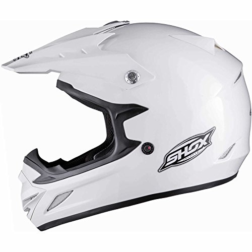 Preisvergleich Produktbild Shox MX-1 Solid Motocross Helm M Weiß