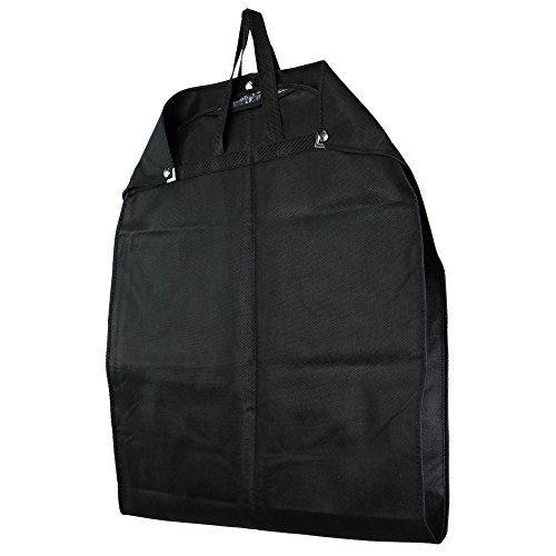 Atmungsaktiver Reise Kleidersack mit Tragegriffen und Druckknopfverschlüssen – schwarz – 137 cm – Hangerworld - 3