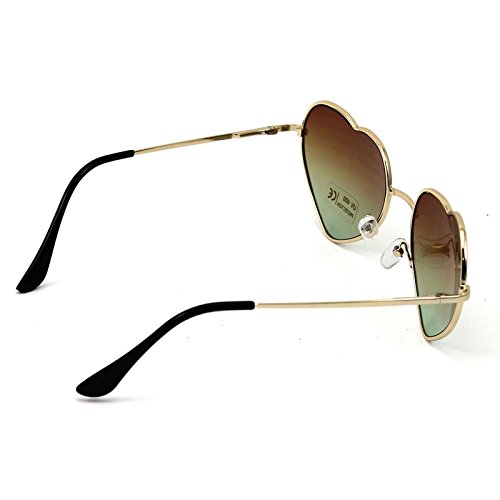 VANKER-1Pc-Brown-Women-Metal-Frame-Sunglasses-Cute-Heart-Shape-Design-Lens-Outdoor-Eyeglasses