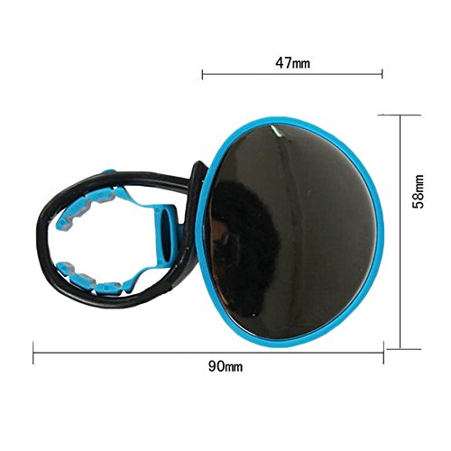 Delmkin Fahrradspiegel 2pcs Fahrradlenker Rückspiegel – 360-Grad-Drehung - 4