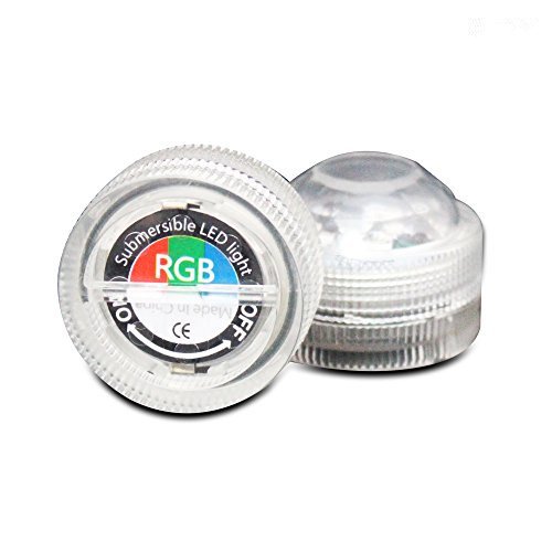 StillCool 5pcs Multi Color RGB LED-Unterwasserbeleuchtung wasserdichte Lampe beleuchtet dekorative Lichter Lichter Schwimm f.Remote Steuerung Wassergarten , Aquarium, Bad Pool und Spa usw. - 4