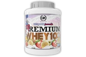 GN INNOVATION SUPPLEMENTS GN Nutrition Premium Whey Protein 100% 2 Kg | Proteina Whey (Fresa y Banana) | Ideal Para Crecimiento Muscular y Recuperación