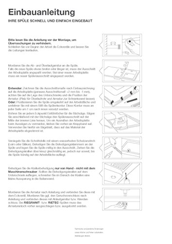 Rieber Einbauspüle E 39, weiß, 72011002 - 6
