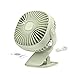 Produktbild xMxDESiZ Mini-USB-Lüfter LED-Licht 360 Grad Winkel einstellbar Clip-on Desk Bedside Cooler Grün