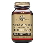 Solgar Vitamin D3 1000 IU (25 µg) Softgels - Pack of 100