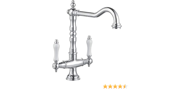 Nostalgie Retro Kuchen Zweigriff Armatur Chrom Schwenkbar Sanlingo Amazon De Baumarkt