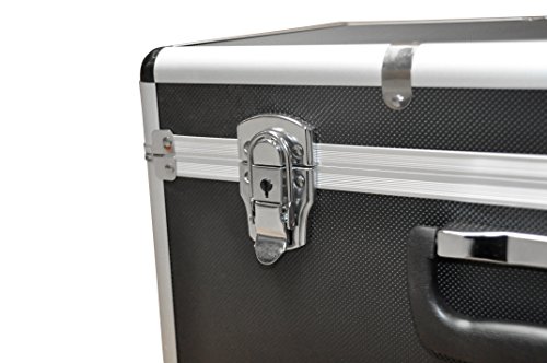 Transportkoffer mit hochwertigem Aluminiumrahmen, stoßfestem ABS Korpus und hochwertigen Metallverschlüssen, abschließbar. Maße B x T x H: 48 x 26 x 21 cm, 27 Ltr. Volumen! TOP - 3