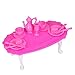 Produktbild 12pcs Puppen Essenzimmer Mininatur Tisch Furniture Rosa Für Barbie Doll