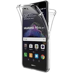 Funda Huawei P8 Lite 2017, AICEK Transparente Silicona 360°Full Body Fundas para Huawei P8 Lite 2017 Carcasa Silicona Funda Case