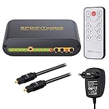 【Langstreckenübertragung】 Verwendeter Glasfaserkabelverlust weniger als 0,2 dB / m, der Ausgangsabstand kann bis zu 40 m betragen und bietet ein hervorragendes Klangerlebnis. Es unterstützt Signalretiming und schnellen Speicher