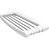 Vileda Genius 70 Tendedero Pared de Aluminio y Resina, Blanco, 74.5x6.5x14.5 cm