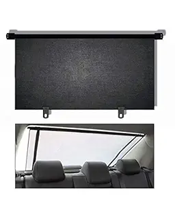 Allure Auto Car Rear Window Roller Curtain Sunshade Black for Maruti XL6