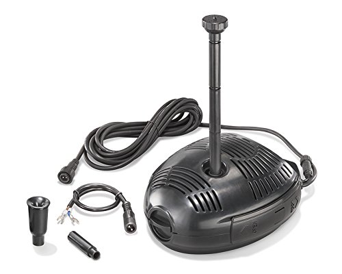 Solar Teichpumpe Milano mit 2 verschiedenen Sprinkleraufsätzen, esotec 101733