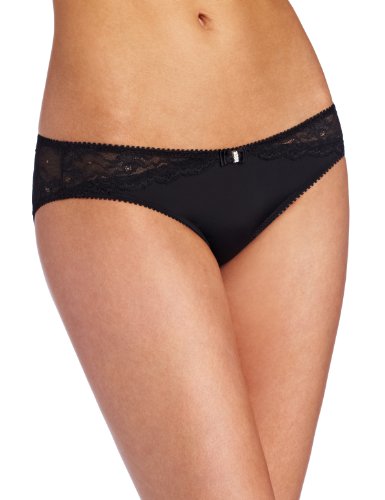 HotMilk Eclipse Brief Low Rise Women's Maternity Bikini, Black, Medium