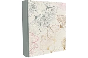 FCALVY lot de deux albums photo flowers3 gris 200 pochettes 11x15 avec memo