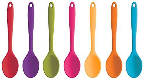 Colourworks Tiefer Silikon-Minilöffel, 20 cm – Grün - 2