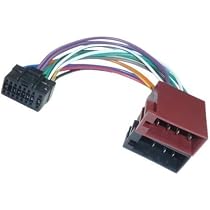 Alpine Car Radio Adapter Cable - ISO 16-Pin, 20cm, For CDA/CVA/CDM/CDE/CDX/TDA Series (KA7854)