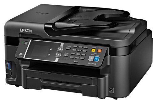 Epson WorkForce WF-3620 WiFi Direct All-in-One Color Inkjet Printer, Copier, Scanner