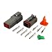Produktbild 4-polig 0,75 – 2,0 mm² DT Deutsch SET Steckverbinder Wasserdicht IP 68 2-polig 3-polig 4-polig 6-polig 8-polig 12-polig Sortiment Elektrik KFZ stecker buchse gehäuse (4-polig 0,75 – 2,0 mm² DT Deutsch SET)
