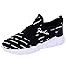 Produktbild Saihui Damen Sneaker Slip on Sportschuhe Rutschfeste Turnschuhe Outdoor Leichtgewichts Laufschuhe Freizeit Atmungsaktive Schuhe Leichtathletikschuhe (EU:39, Schwarz)
