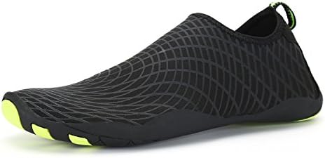 Hibucuoo Water Shoes, Mens Womens Quick Dry Sports Aqua Shoes, Unisex Swimming Shoes, Yoga Shoes for Beach, Garden, Park, Driving, Boating
