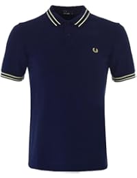 Polo Tramline Stripe Piqué Bleu pour homme -