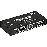 HDMI / DisplayPort / Mini DisplayPort to HDMI 4K Switch, J&amp;D HDMI/DP/Mini DP to HDMI Switcher - 6 Feet 4K HDMI Cable Included