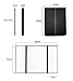 AlierKin Cosmetic Illuminated LED Lighted Mirror Tri-Fold Compact Pocket Travel Makeup Mirrors with 8 LED Lights