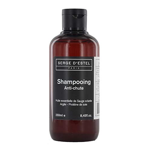 Shampoing Anti Chute de Cheveux 250ml Purifie le Cuir Chevelu Favorise la Pousse Fortifie la Fibre Capillaire. Shampoing Naturel aux Huiles Essentielles et Extraits Végétaux.