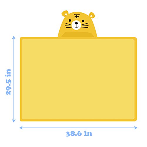 Mture Baby Kleinkinder Kids Bademantel Babydecke,Baby Badehandtuch mit Kapuze, kuscheliger Poncho Bademantel aus Mikrofaser – Warm und kuschelig - 4