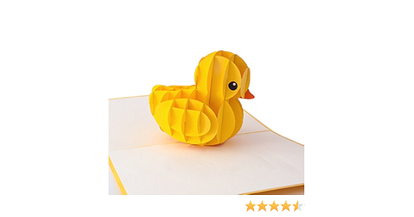 Carte D Anniversaire 3d Canard Carte D Anniversaire Pour Femme Carte Cadeau Creative Faite A La Main Avec Enveloppe Et Film Carte Pop Up Amazon Fr Fournitures De Bureau