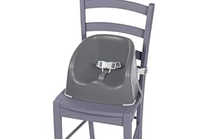 Safety 1st booster seat Easy Care Booster, quick and easy attachment, incl. removable table/tray, height adjustable and with 3-point harness for a secure hold, Grey Patches