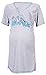 Happy Mama Women's Maternity Hospital Gown Nightie for Labour & Birth. 193p (Turquoise, UK 12)
