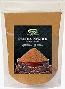Thanjai Natural Reetha | Aritha | Soapnuts (Sapindus Mukorossi) Powder 100gm For Silky & Smooth Hairs | Hair Cleansing & Conditioning | Hair, Face & Skin Care - 100% Pure and Natural Homemade Product