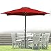 Produktbild Wolketon Für Garten, Terrasse, Loggia, Balkon, Camping-Platz, Pool, Planschbecken Sonnenschirm Garten Schirm Marktschirm Ampelschirm Kurbel Schirm (3.0M Rot)