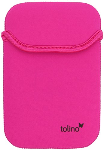 Tolino Shine / Vision Neopren Tasche schwarz / pink