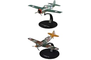 OPO 10 - Lot de 2 Avions de Combat 1/72 Grumman F4F Wildcat + Dewoitine D.520 (AC18+AC37)