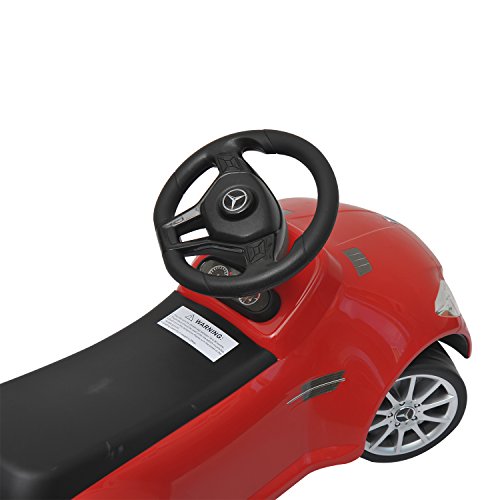 HOMCOM Mercedes SLK 55 AMG Baby Kids Push Along Car Toddler Ride On Toy (Red) reviews HOMCOM Mercedes SLK 55 AMG Baby Kids Push Along Car Toddler Ride On Toy (Red)