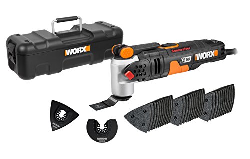 WORX WX681 F50 450W Sonicrafter Multi-Tool Oscillating Tool with 40 Accessories