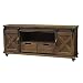 Produktbild chemin_de_campagne TV-Schrank mit Rollen, Schubladen aus Holz und Eisen, Schiebetüren, 140 cm