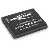 ANSMANN 1400-0052 A-Pan DMW BCN 10E Li-Ion Digicam Akku 3,7V/800mAh f&uuml;r Panasonic Foto Digitalkamera